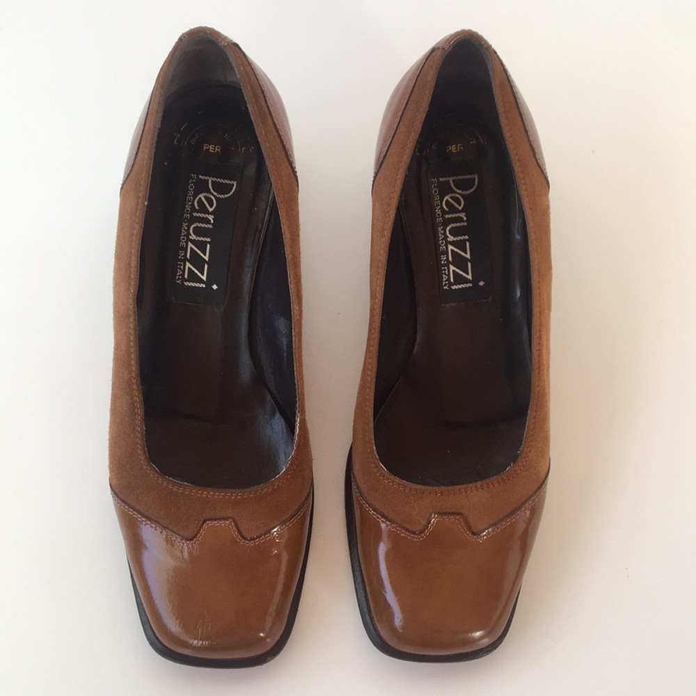 Peruzzi Vero Cuoio Made in Italy size 33 1/2 Lavorazione Artigiana